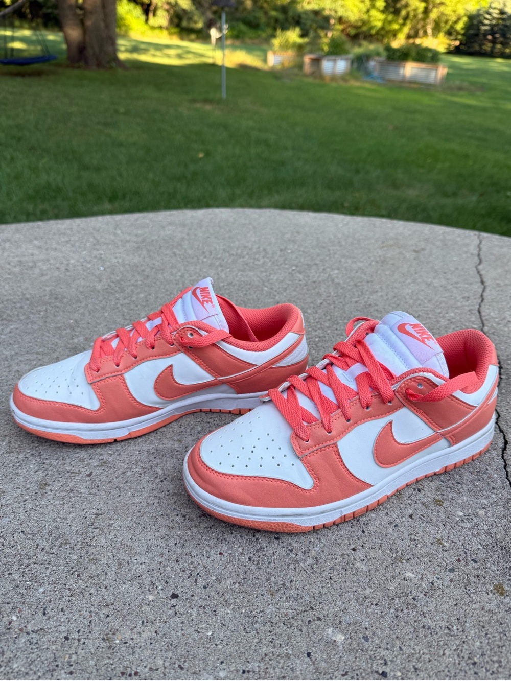 Women's Nike Low-Top Sneakers in Coral White